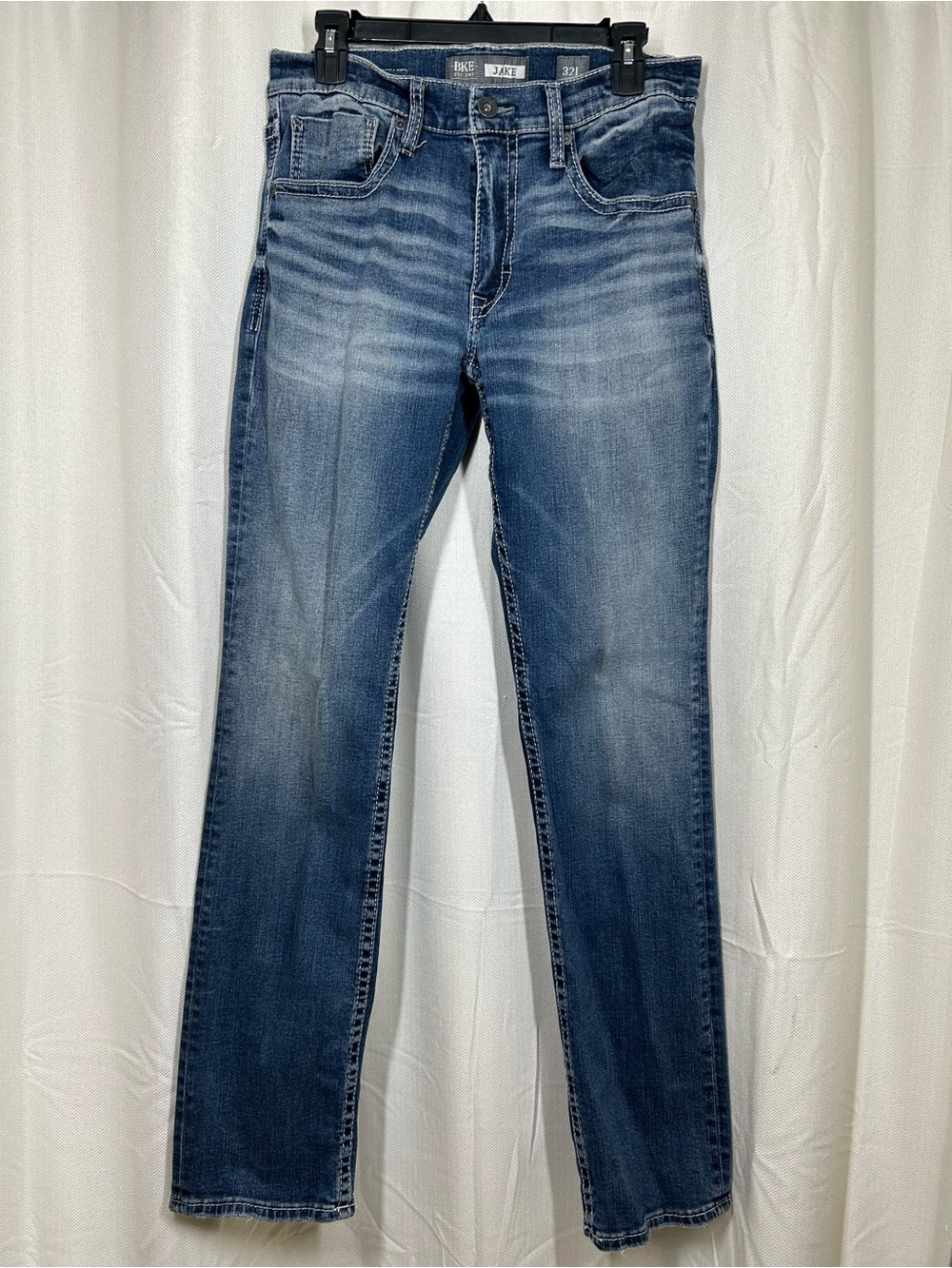 BKE Jack Straight Leg Jeans Men’s Size 32 L Long Blue Denim